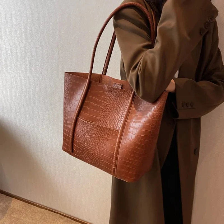 Betina – Croco Struktur Schultertasche