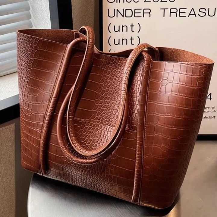 Betina – Croco Struktur Schultertasche