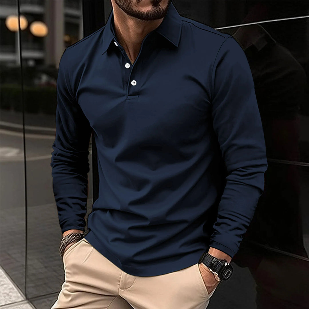 Ysmar – Langarm-Poloshirt