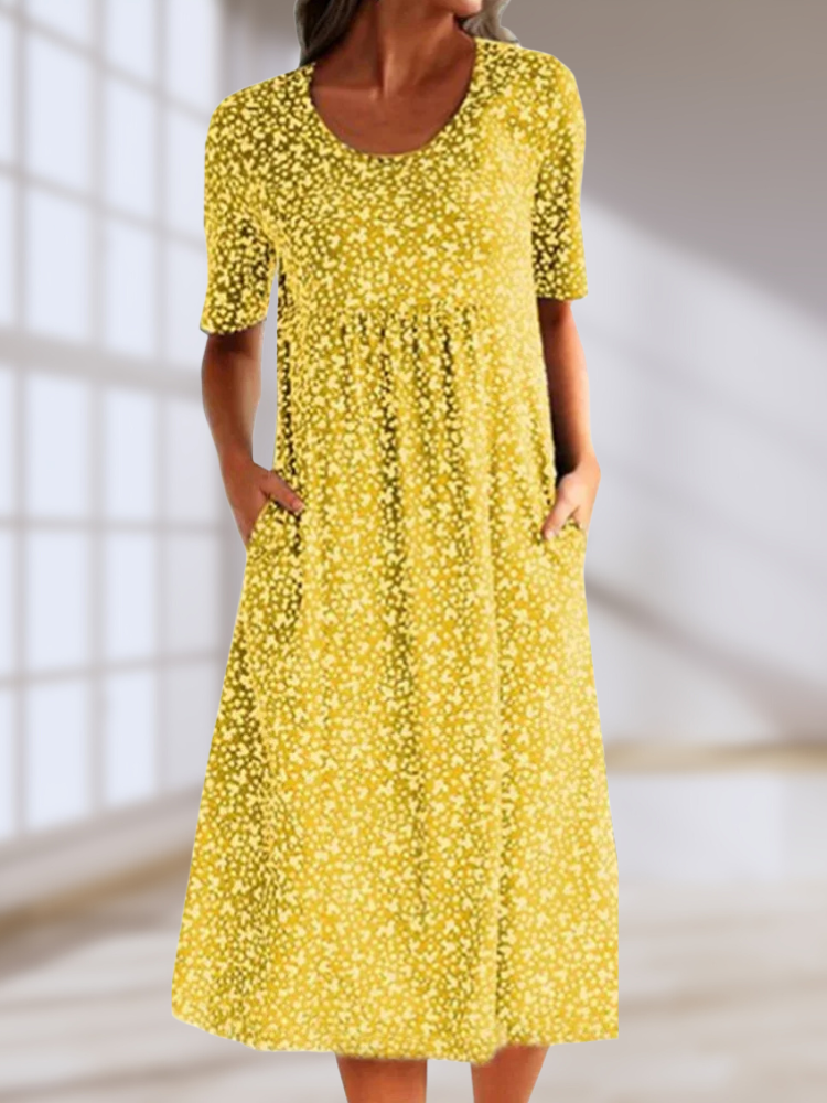 Arlise – Bedrucktes Boho-Midikleid