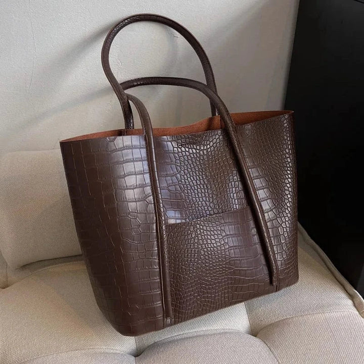Betina – Croco Struktur Schultertasche