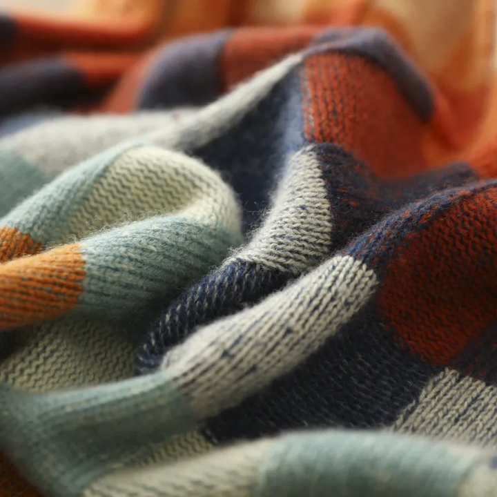 Mirelle – Kariertes Strickpullover