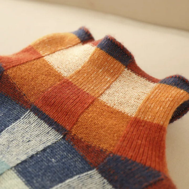 Mirelle – Kariertes Strickpullover