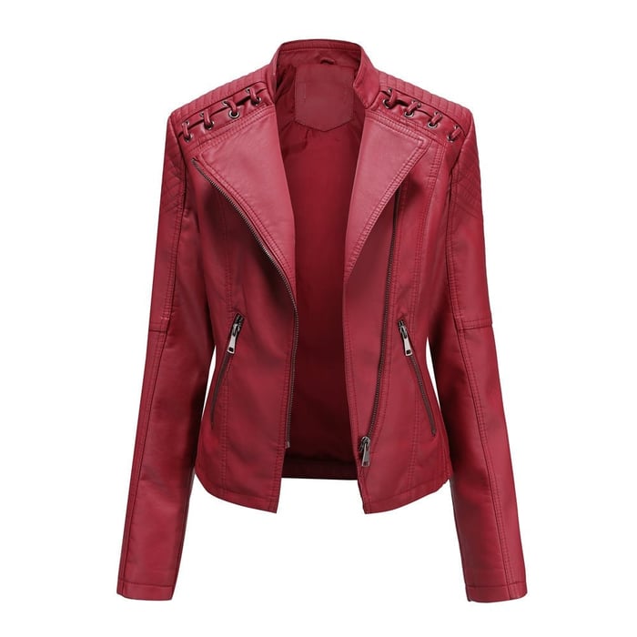 Sibylle – Taillierte Moto-Jacke
