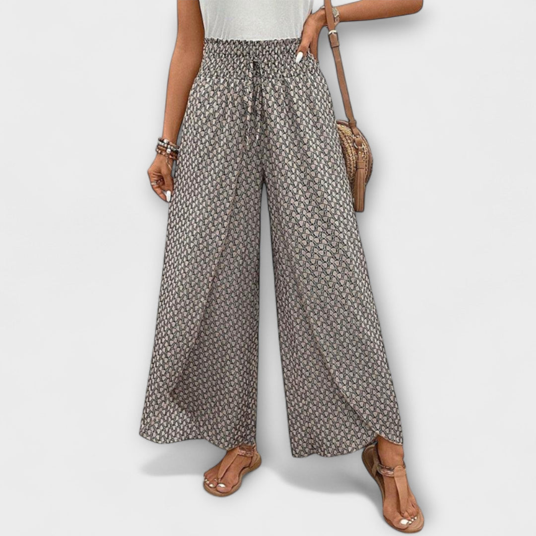 Deliane – Weit geschnittene Print-Hose