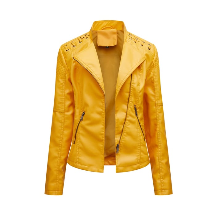 Sibylle – Taillierte Moto-Jacke