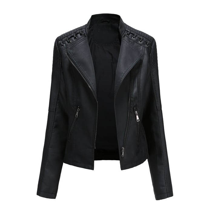 Sibylle – Taillierte Moto-Jacke