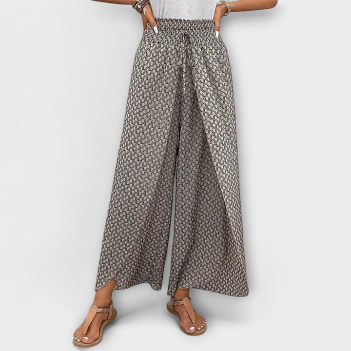 Deliane – Weit geschnittene Print-Hose