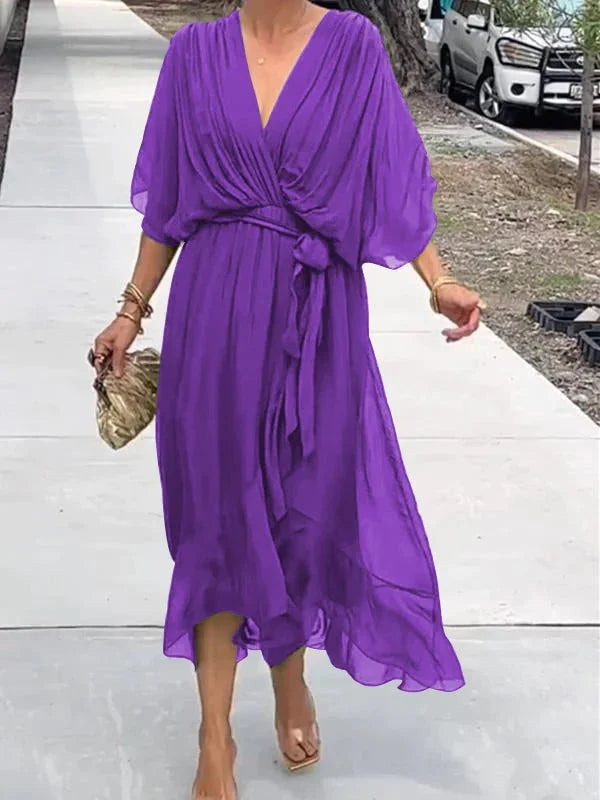 Thalia – Wickelkleid mit Bindegürtel
