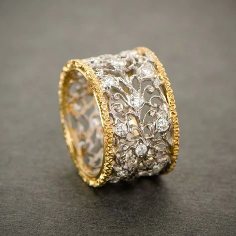 Vintage Zirkonia-Ring mit Besonderen Details