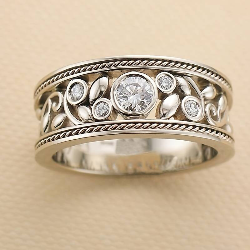 Vintage Silber- & Zirkonia-Ring