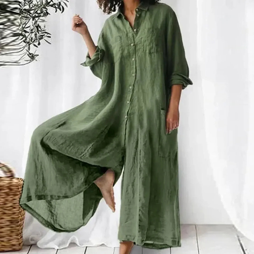 Juliane – Oversized Hemdblusenkleid mit Knopfleiste