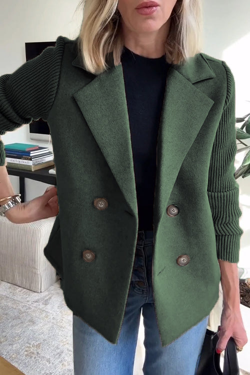 Dawn – Doppelreihiger Strickblazer