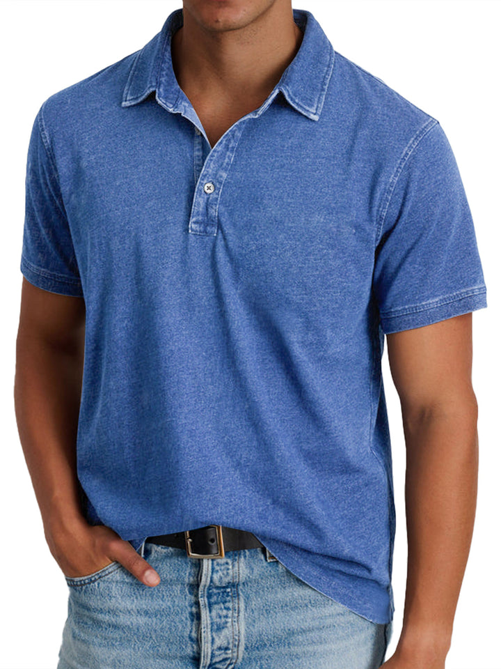 Ewaldar – Vintage Polo mit Knopfleiste