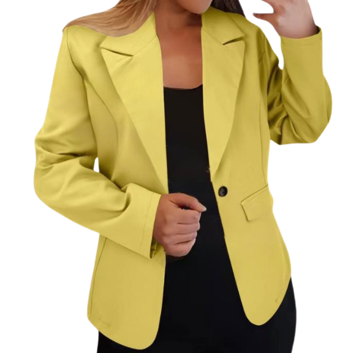 Greta – Strukturierter Blazer mit Ein-Knopf-Design