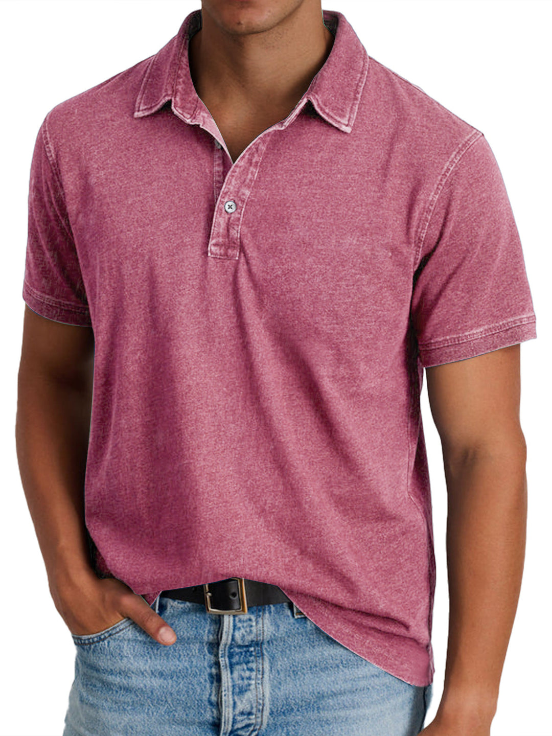 Ewaldar – Vintage Polo mit Knopfleiste