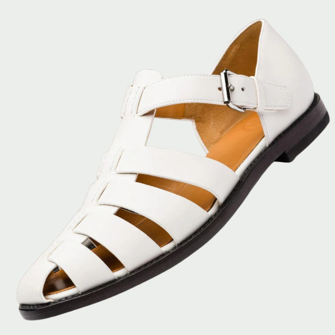 Lutz – Geflochtene Ledersandalen