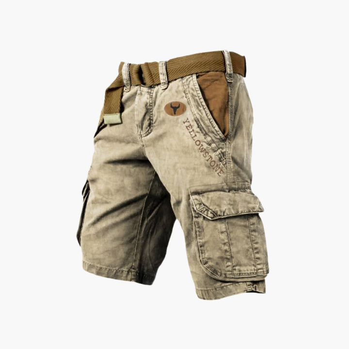 Henrik – Cargo-Shorts mit Kontrastbund und Klappentaschen