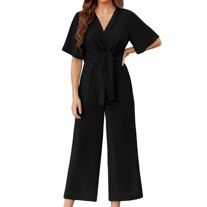 Johanna – Eleganter Jumpsuit mit Bindeknoten