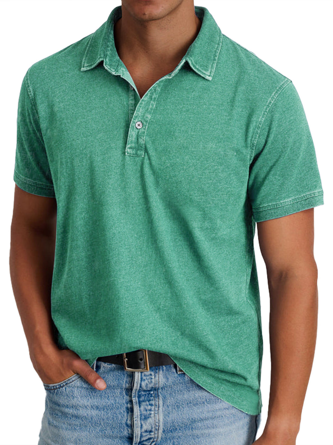 Ewaldar – Vintage Polo mit Knopfleiste