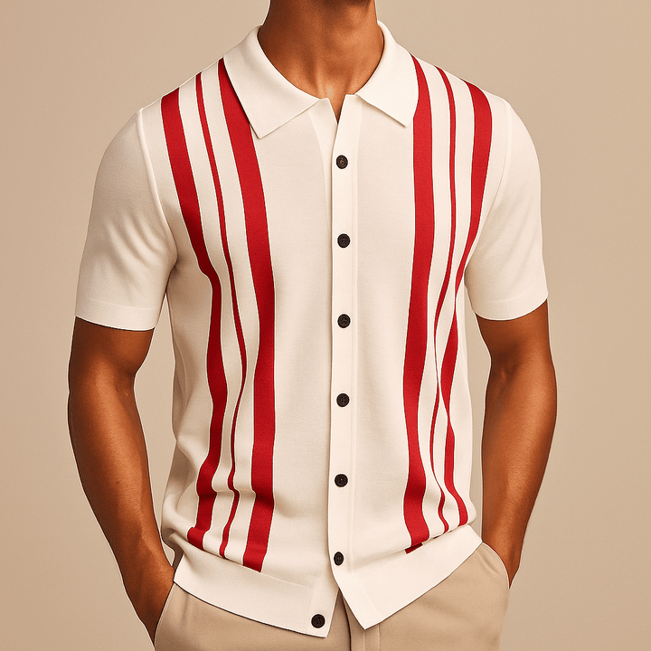 Henning – Gestreiftes Strickpolo