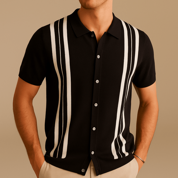 Henning – Gestreiftes Strickpolo