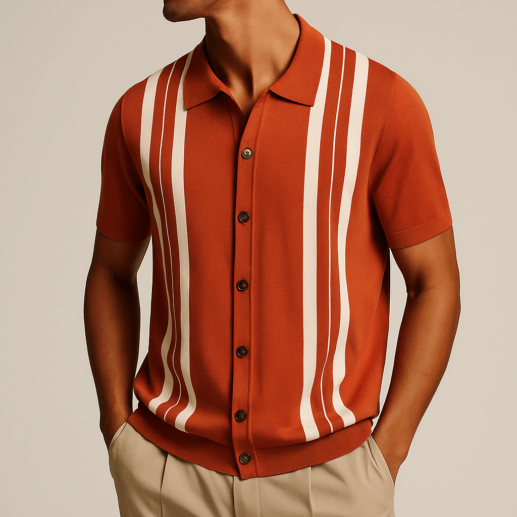 Henning – Gestreiftes Strickpolo