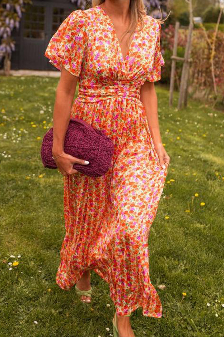 Xabrina – Maxikleid mit Empire-Taille und Blumenmuster
