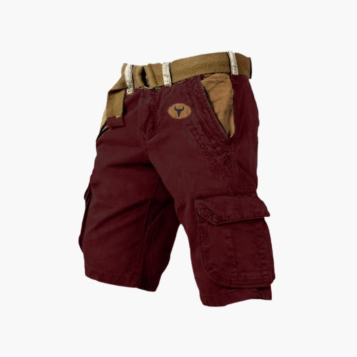 Henrik – Cargo-Shorts mit Kontrastbund und Klappentaschen