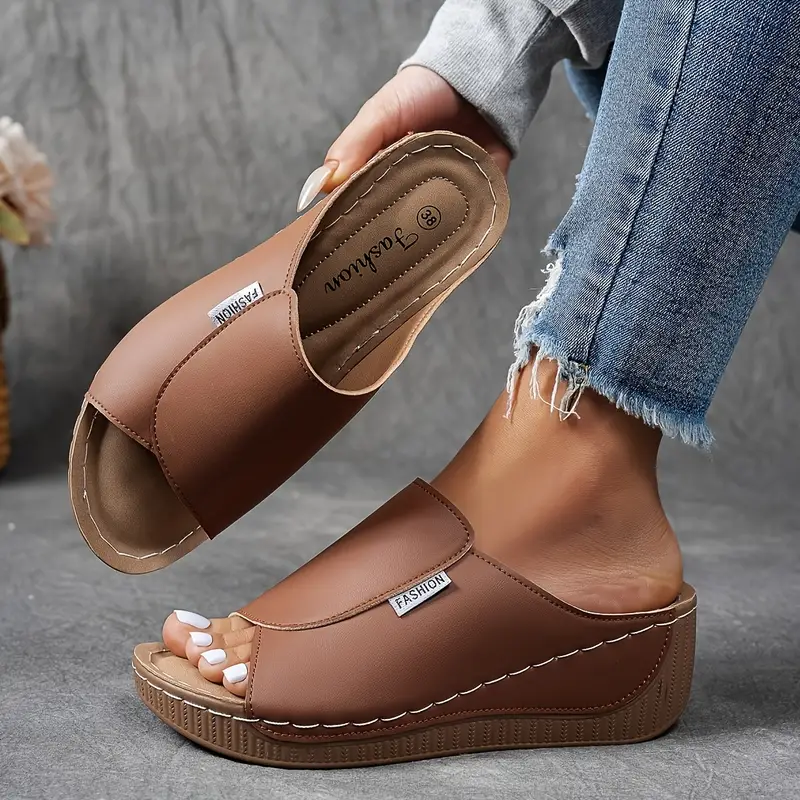 Gretchen – Offene Plateau-Sandalen