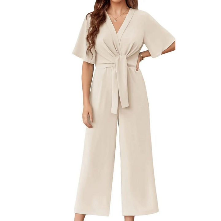 Johanna – Eleganter Jumpsuit mit Bindeknoten
