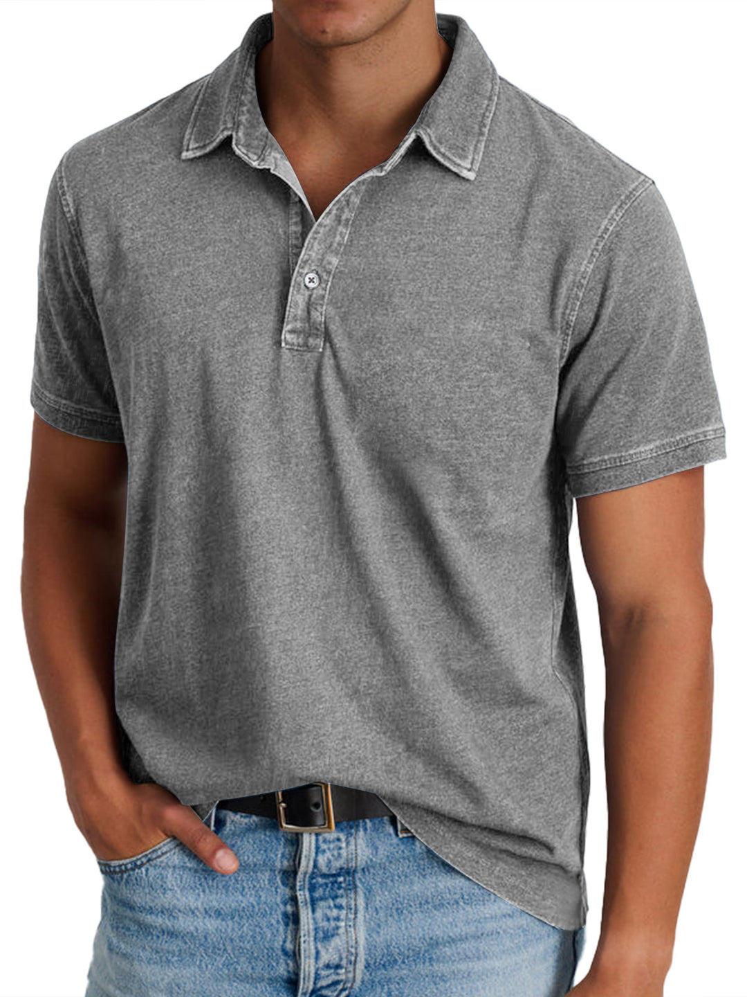 Ewaldar – Vintage Polo mit Knopfleiste