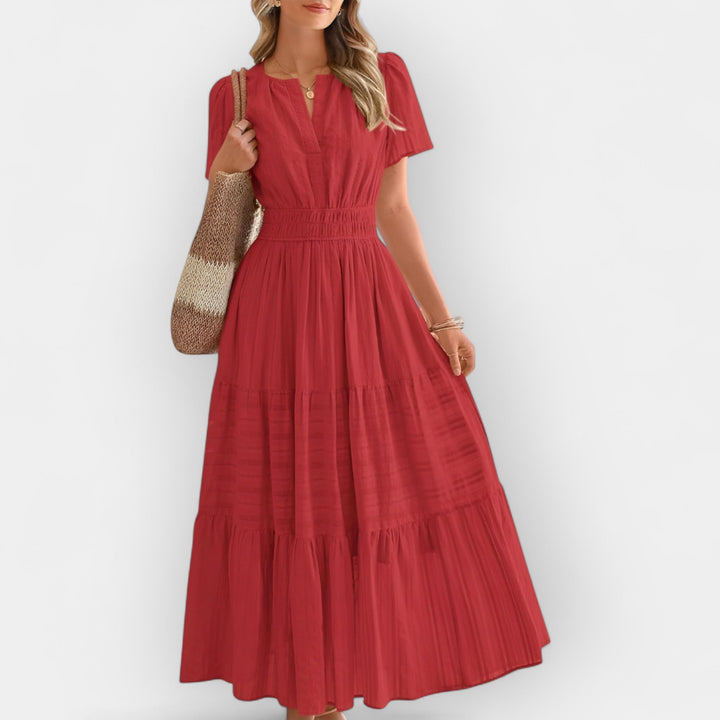 Kerstina – Smock Maxi Kleid