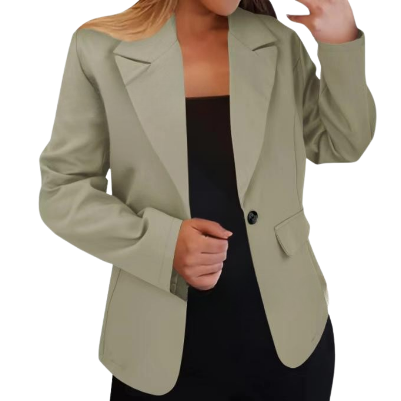 Greta – Strukturierter Blazer mit Ein-Knopf-Design
