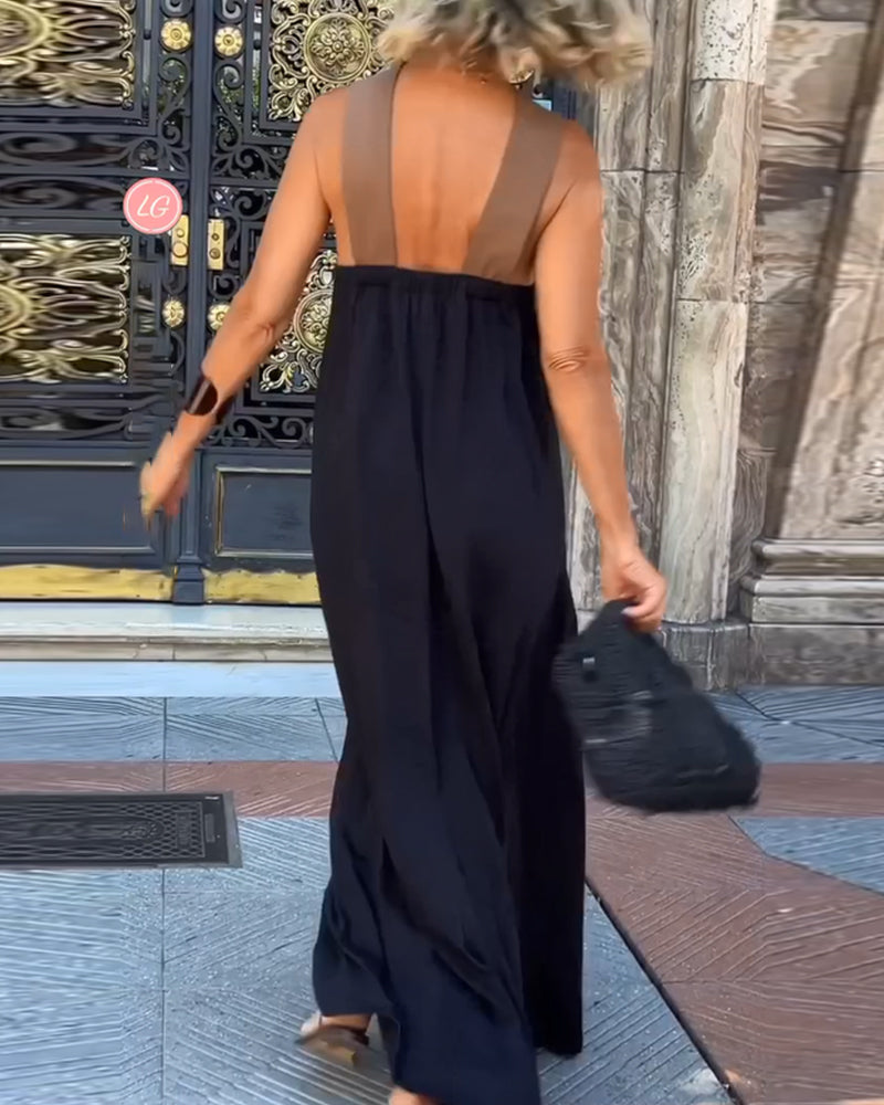 Nyra – Neckholder-Maxikleid