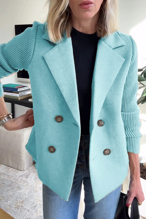 Dawn – Doppelreihiger Strickblazer
