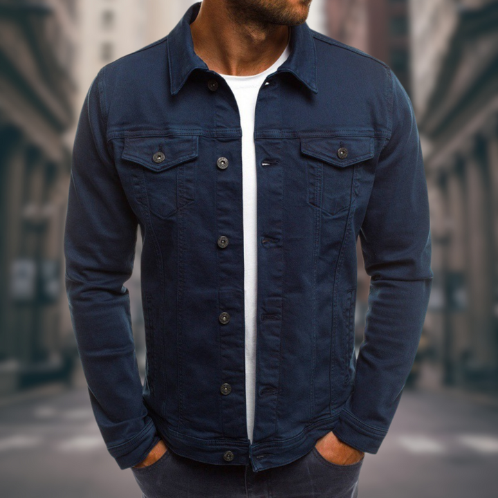 Nele – Taillierte Denim-Jacke