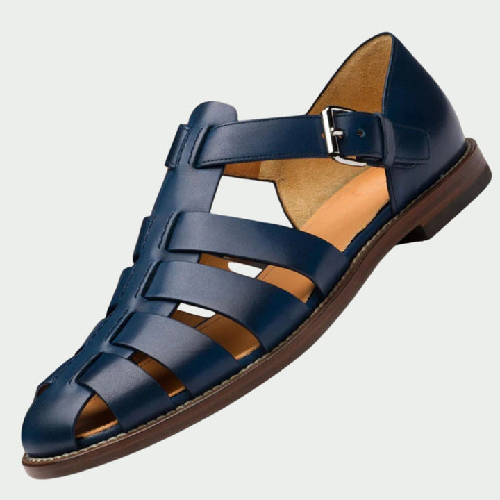 Lutz – Geflochtene Ledersandalen