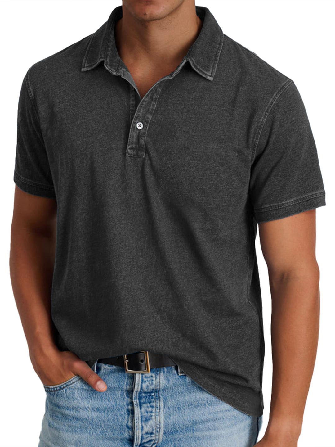 Ewaldar – Vintage Polo mit Knopfleiste