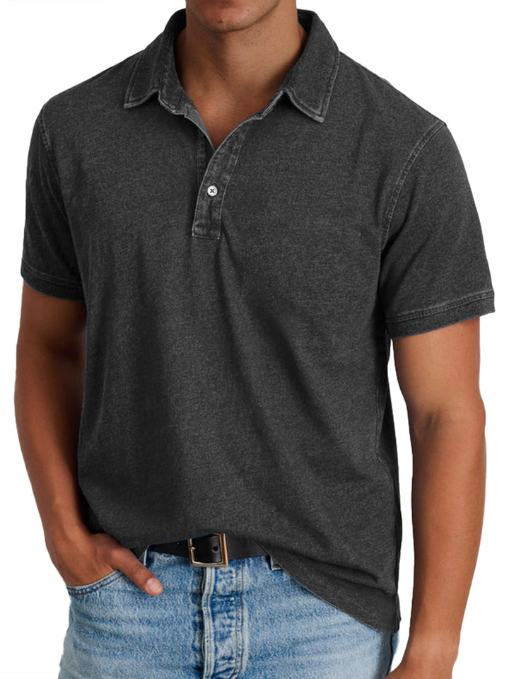 Ewaldar – Vintage Polo mit Knopfleiste