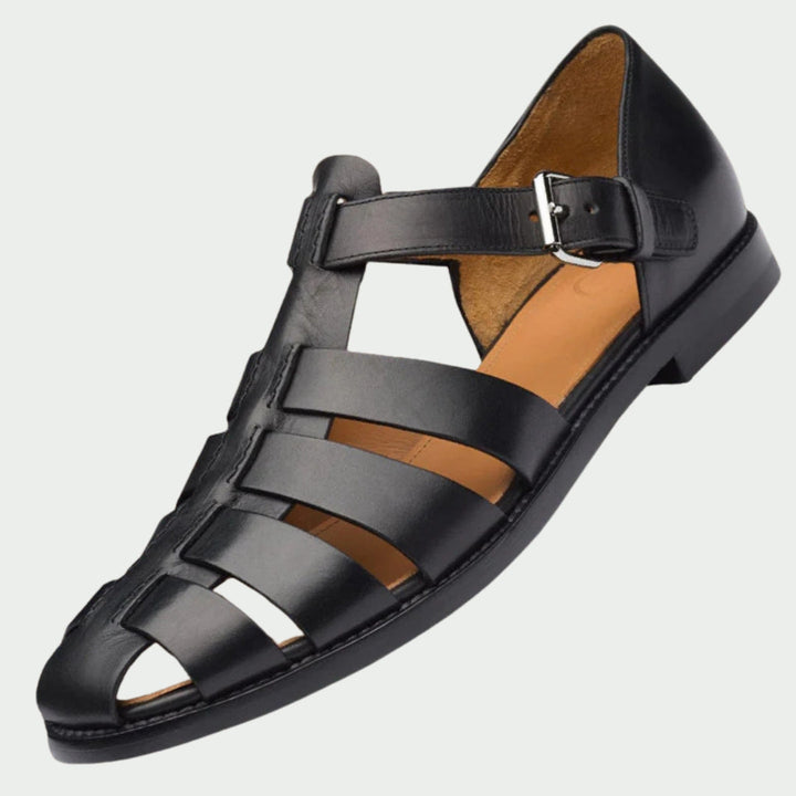Lutz – Geflochtene Ledersandalen