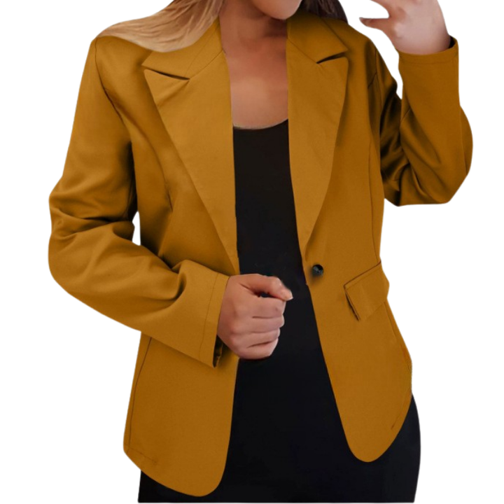 Greta – Strukturierter Blazer mit Ein-Knopf-Design