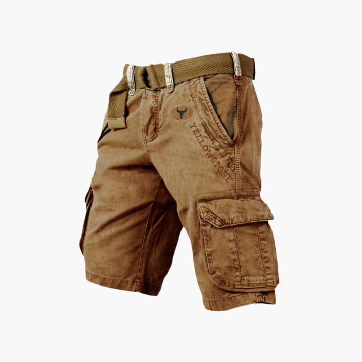 Henrik – Cargo-Shorts mit Kontrastbund und Klappentaschen