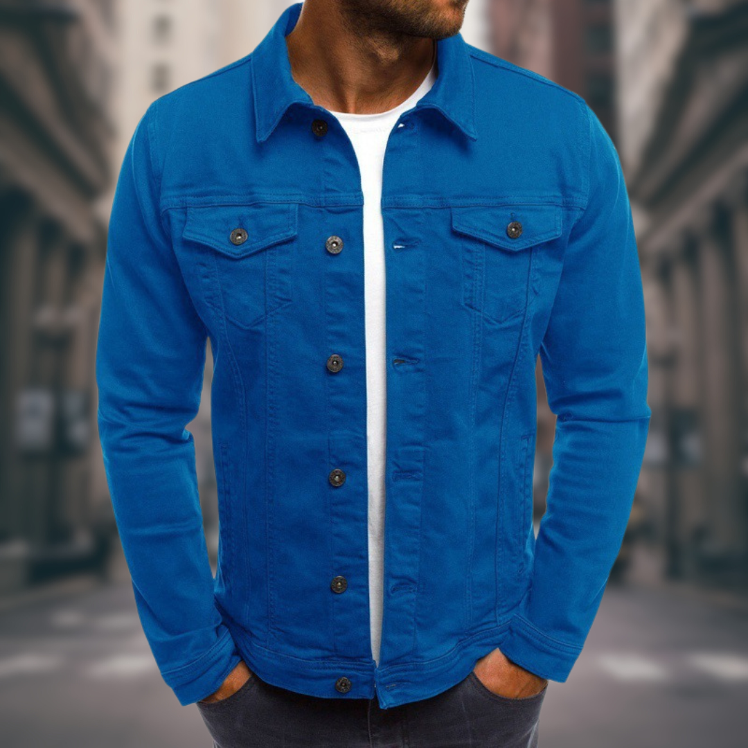 Nele – Taillierte Denim-Jacke