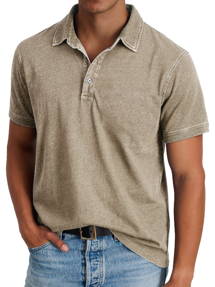 Ewaldar – Vintage Polo mit Knopfleiste