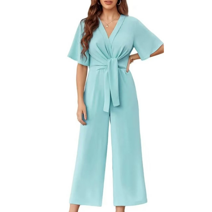 Johanna – Eleganter Jumpsuit mit Bindeknoten