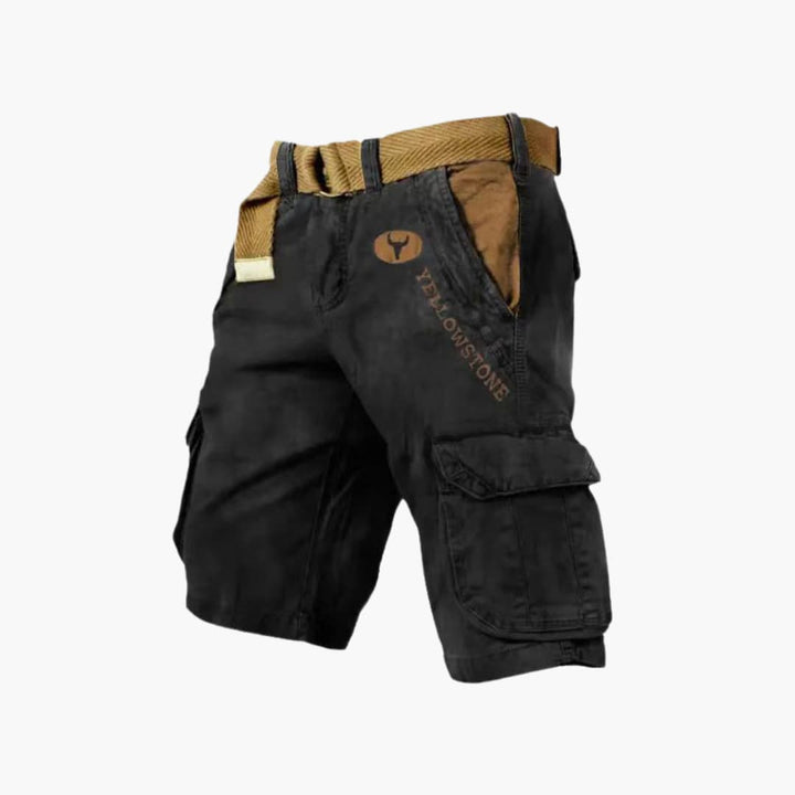 Henrik – Cargo-Shorts mit Kontrastbund und Klappentaschen