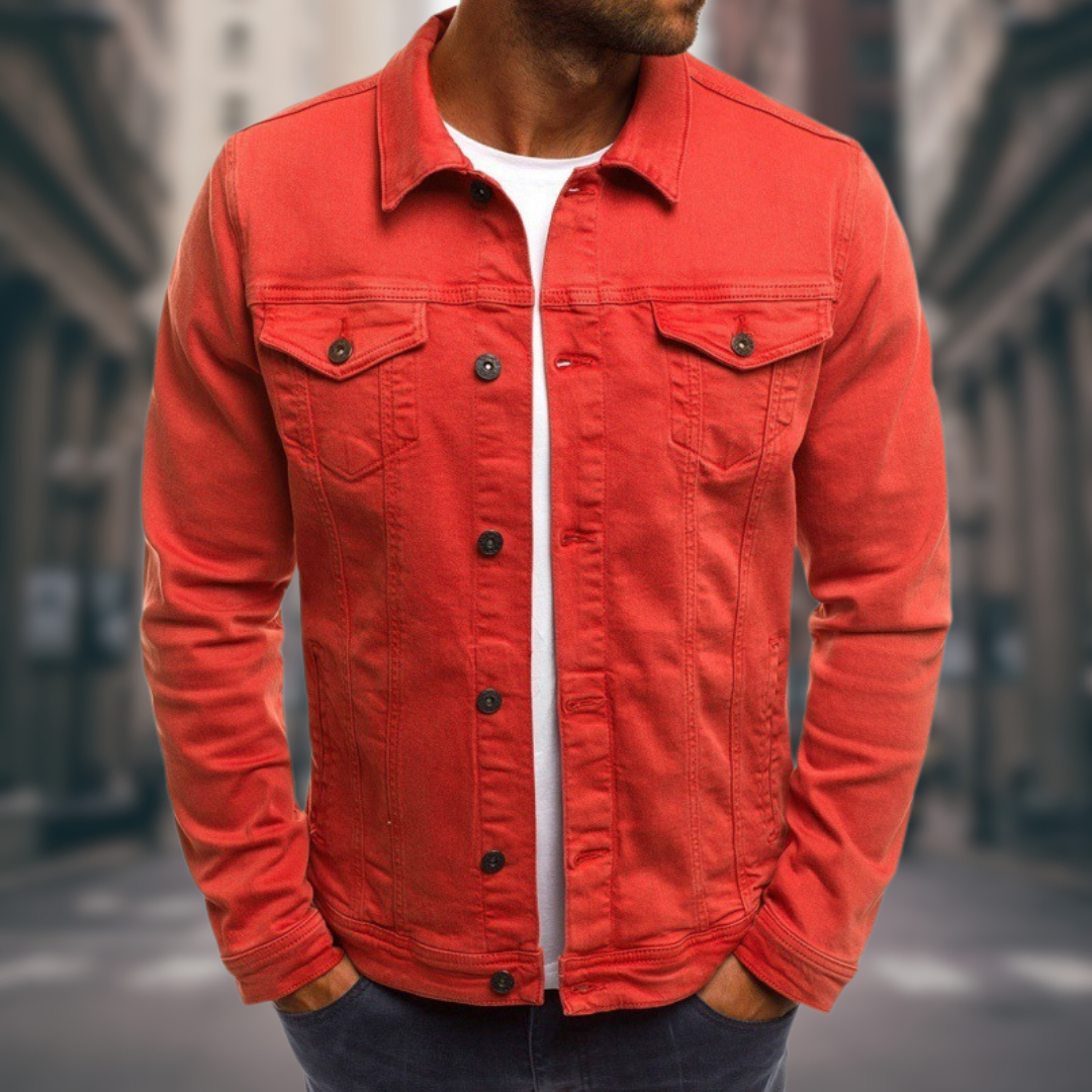 Nele – Taillierte Denim-Jacke