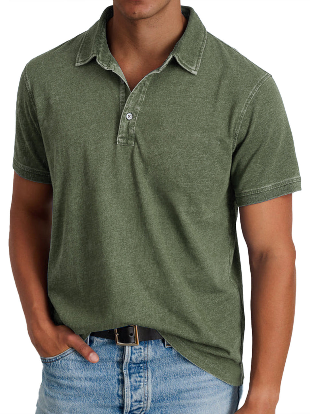 Ewaldar – Vintage Polo mit Knopfleiste