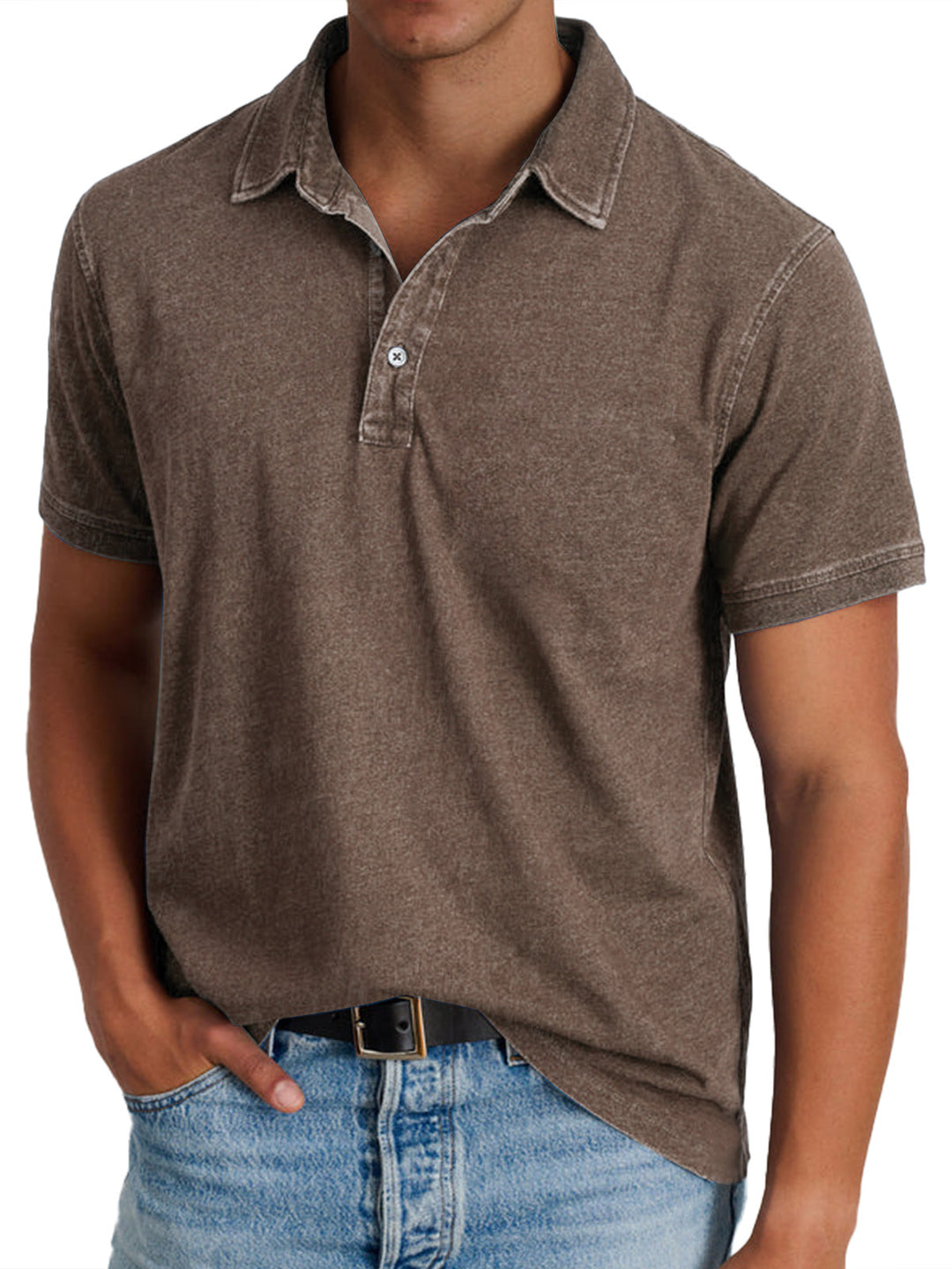 Ewaldar – Vintage Polo mit Knopfleiste
